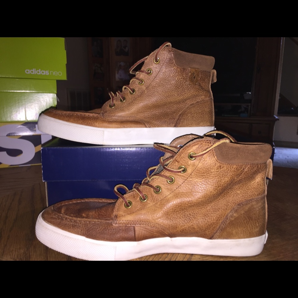 Polo leather boots